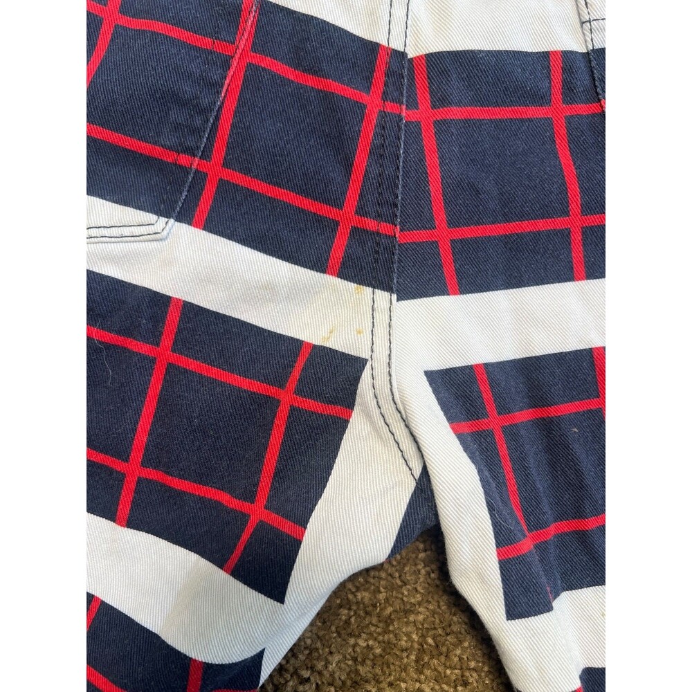 KENZO Checkered Blue, Red and White Pants - Size 34 - Picture 7 of 9
